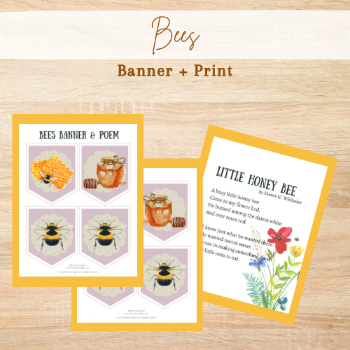 Bees Banner and Poem